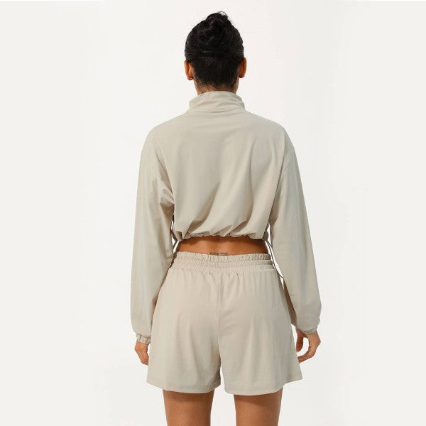 Well-in Vogue Momentum Half-Zip Shorts Set | Trendy Outfit Idea for Women by Ro + Ivy | Elevated Basics, Modern Comfort & Style