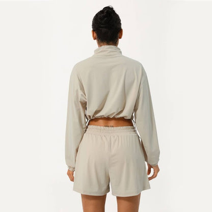 Well-in Vogue Momentum Half-Zip Shorts Set | Trendy Outfit Idea for Women by Ro + Ivy | Elevated Basics, Modern Comfort & Style
