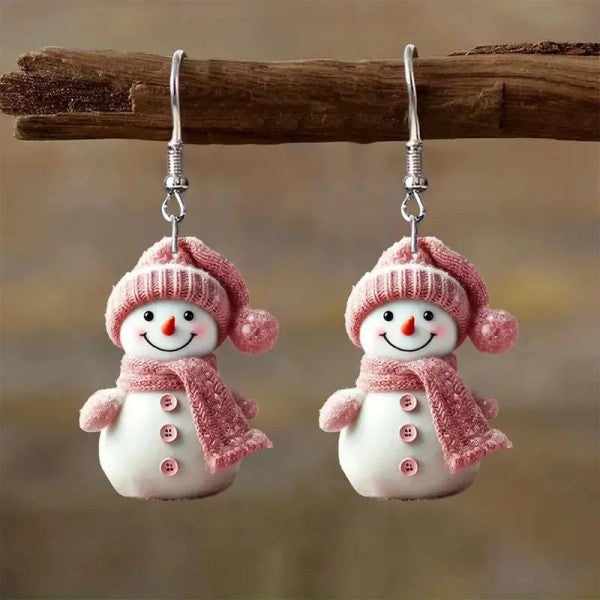 Dangling Snowman Christmas Earrings | Trendy Earrings Outfit Idea for Women by Ro + Ivy | Elevated Basics, Modern Comfort & Style