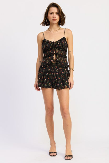 Floral Print Pleated Mini Skirt | Trendy Skirts Outfit Idea for Women by Ro + Ivy | Elevated Basics, Modern Comfort & Style