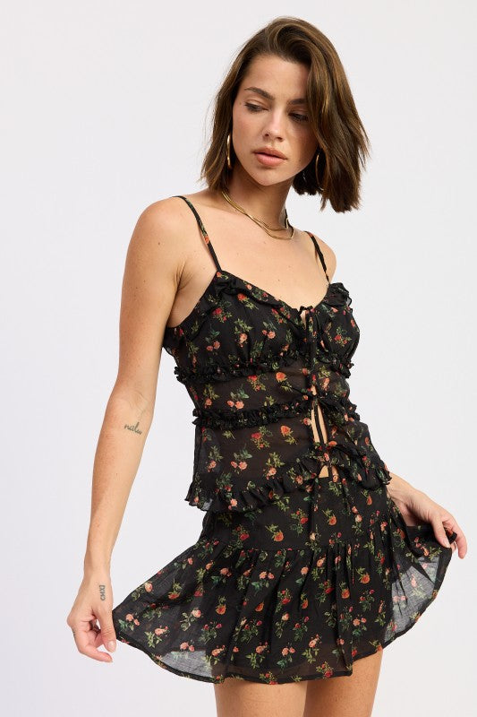 Floral Print Pleated Mini Skirt | Trendy Skirts Outfit Idea for Women by Ro + Ivy | Elevated Basics, Modern Comfort & Style