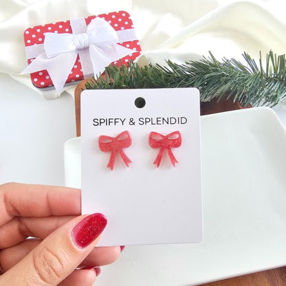 Christmas Bow Stud Earrings | Trendy Earrings Outfit Idea for Women by Ro + Ivy | Elevated Basics, Modern Comfort & Style