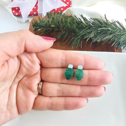 Green Christmas Light Bulb Stud Earrings | Trendy Earrings Outfit Idea for Women by Ro + Ivy | Elevated Basics, Modern Comfort & Style