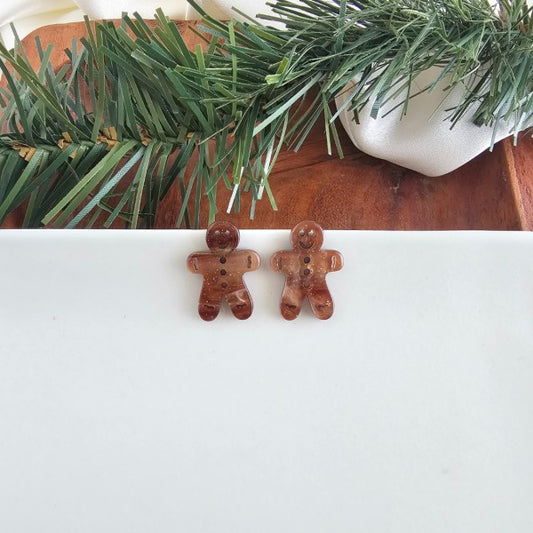 Brown Shimmer OneSize Gingerbread Studs Earrings | Trendy Earrings Outfit Idea for Women by Ro + Ivy | Elevated Basics, Modern Comfort & Style