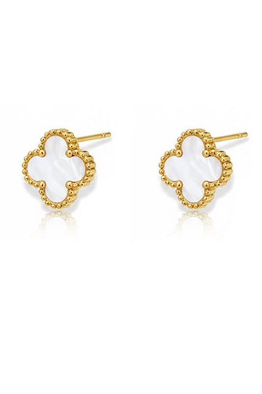 Clover Pendant Necklace & Earring Jewelry Set | Trendy Jewelry Sets Outfit Idea for Women by Ro + Ivy | Elevated Basics, Modern Comfort & Style