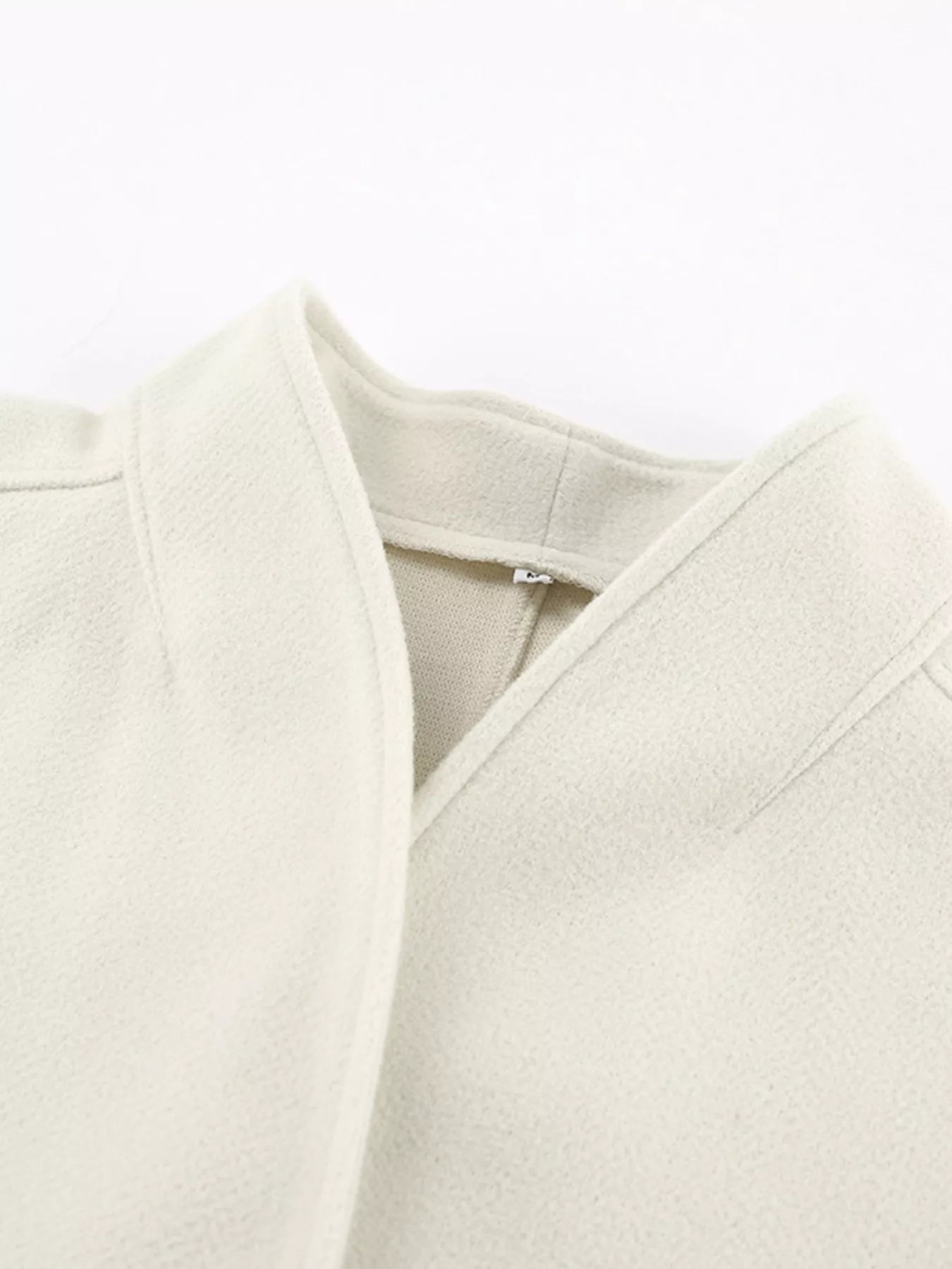 Women's Open Front Lightweight Cropped Coat - Coats