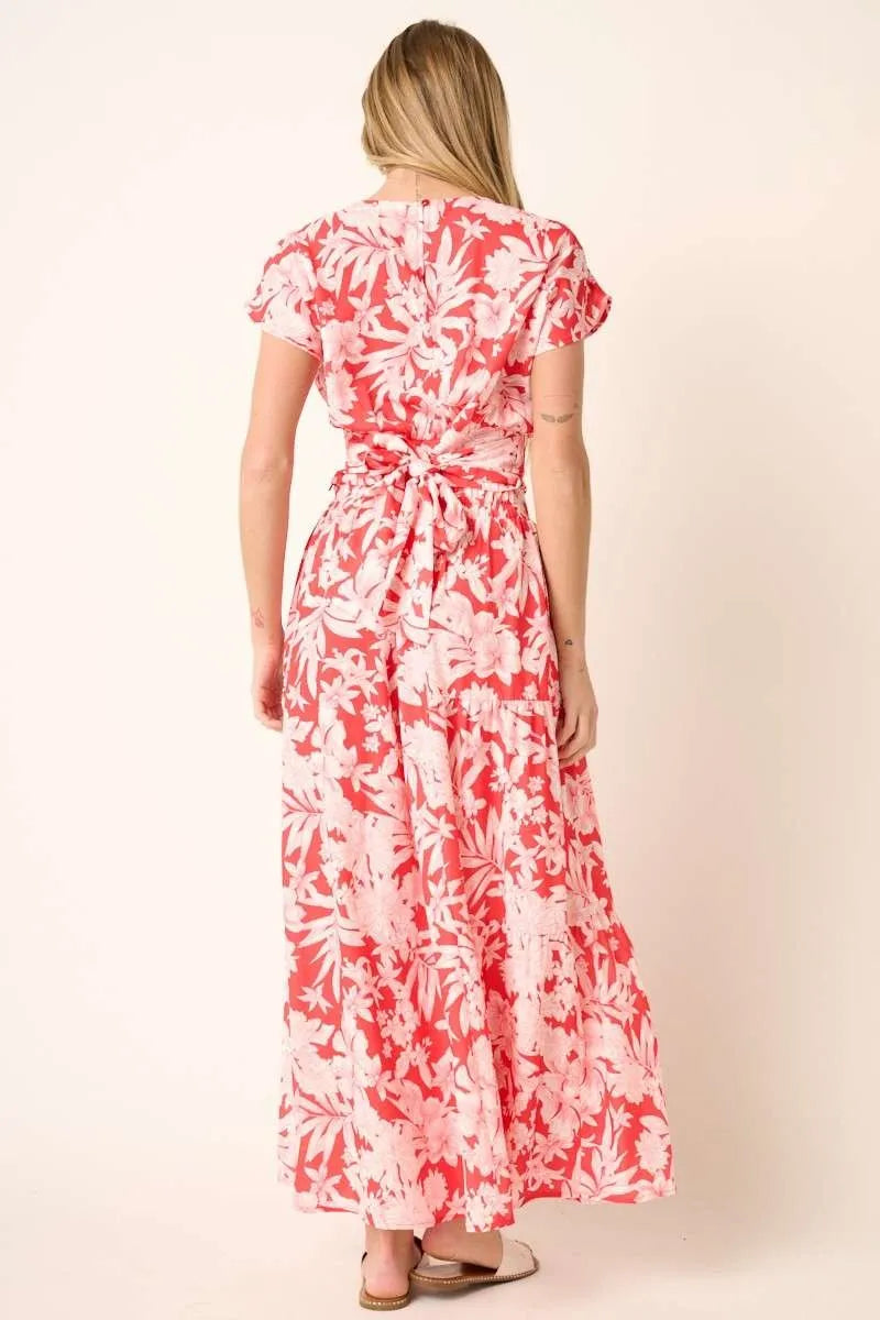 Tropical Print Top And Skirt Set – outfit idea for women | Ro + Ivy