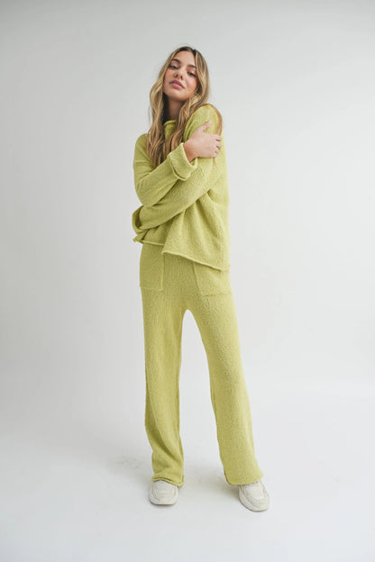 Relaxed Knit Sweater Pants