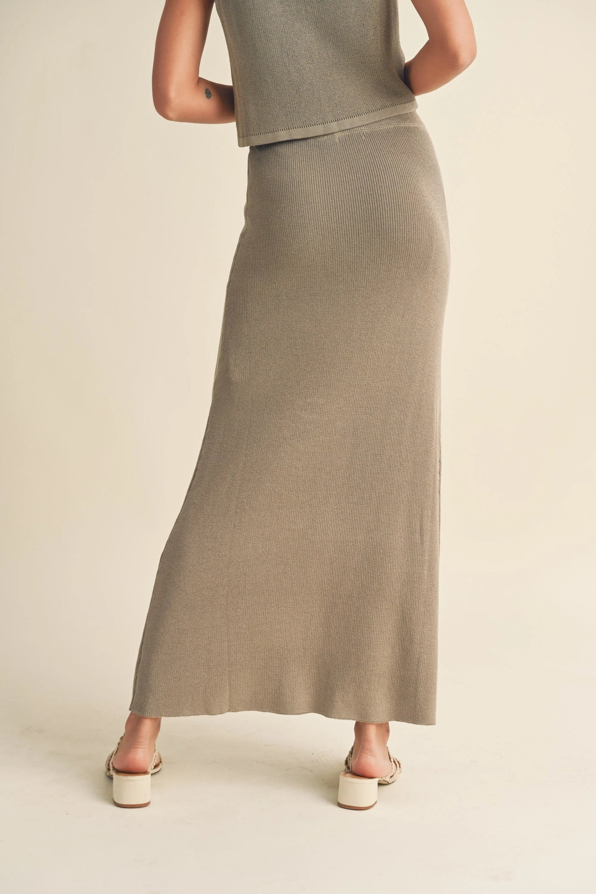 Knit Maxi Skirt - Maxi Skirts