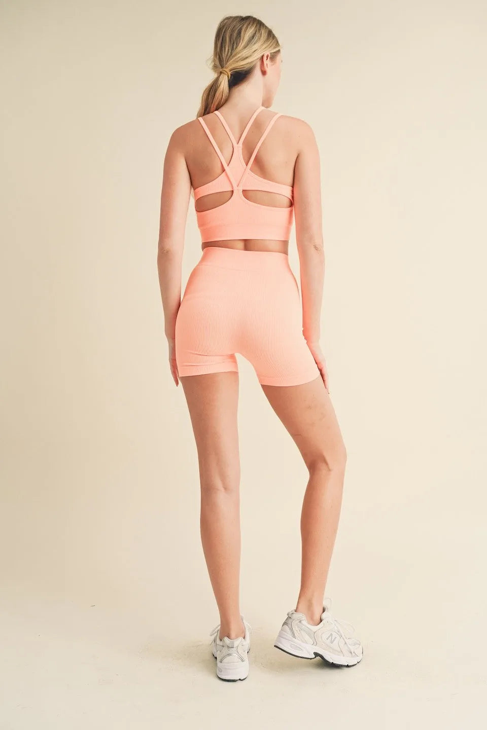 Seamless Tank Top And Shorts Set - Activewear