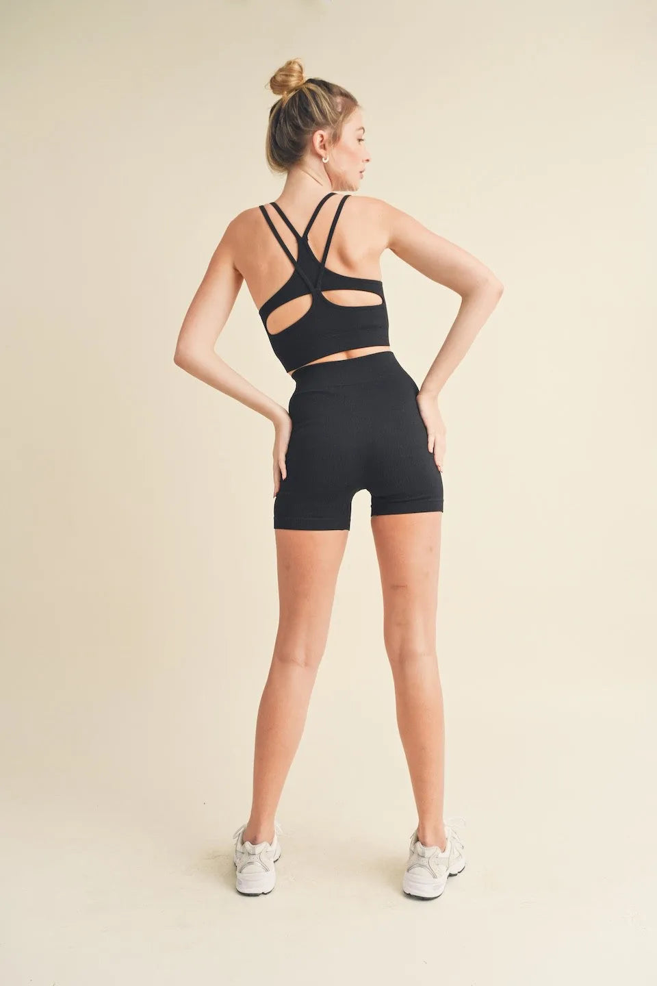 Seamless Tank Top And Shorts Set - Activewear