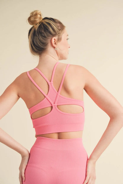 Seamless Tank Top And Shorts Set - Activewear