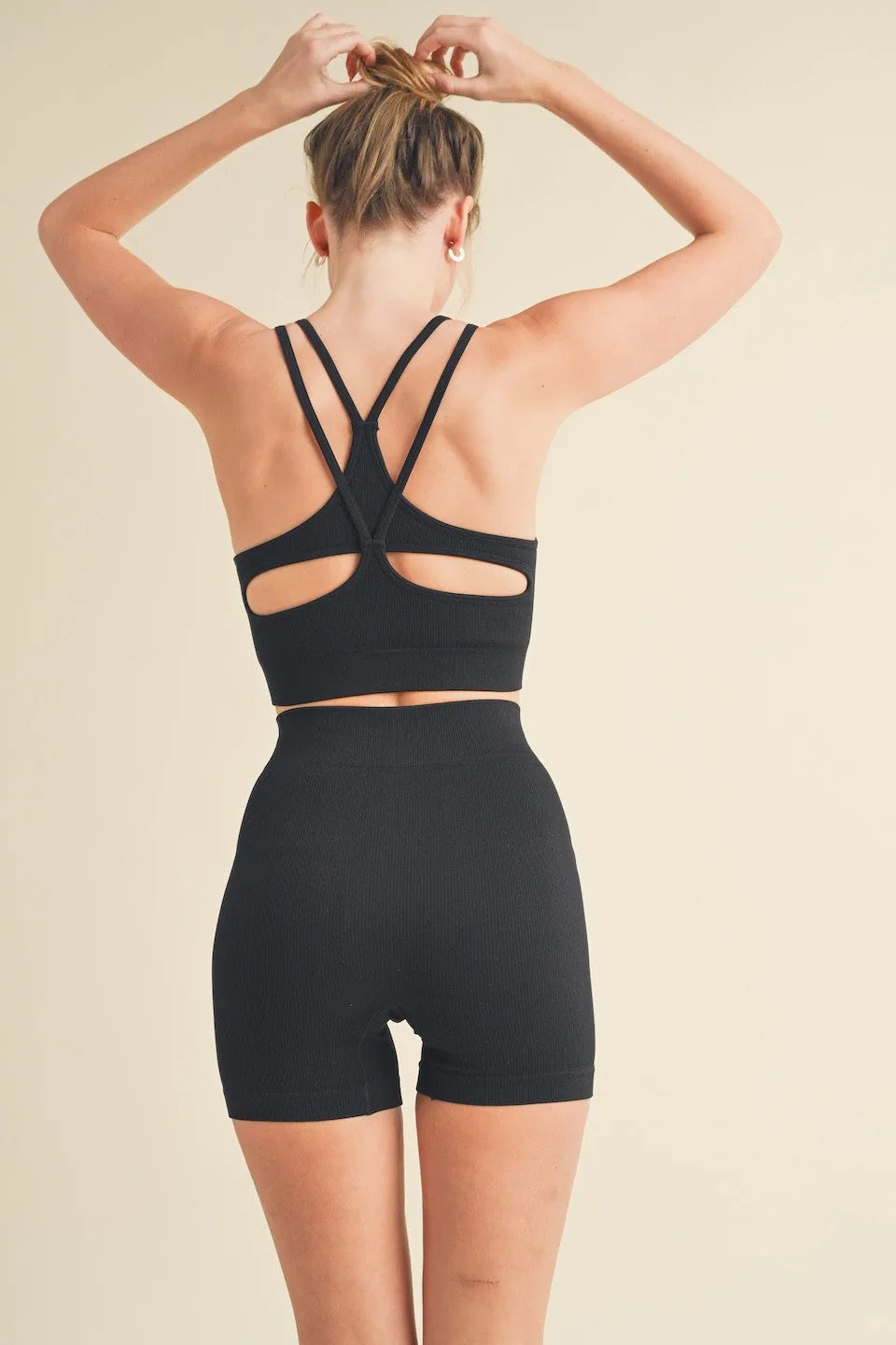 Seamless Tank Top And Shorts Set - Activewear