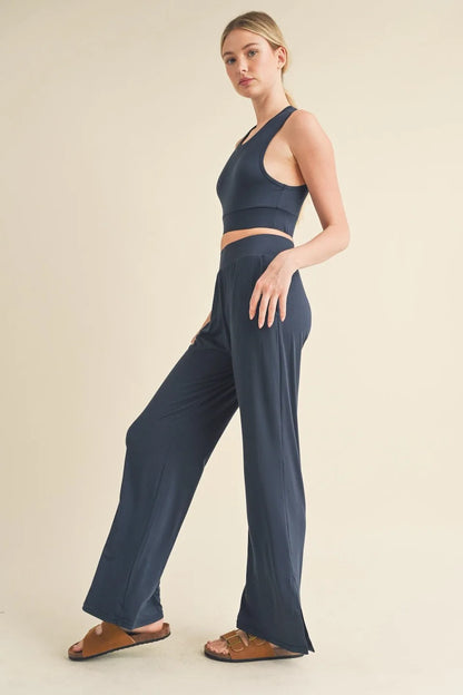 Lounge Tank Top & Wide Leg Set - Activewear