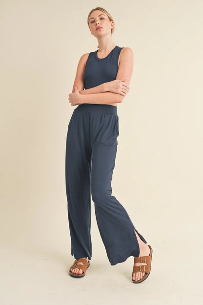 Lounge Tank Top & Wide Leg Set - Activewear