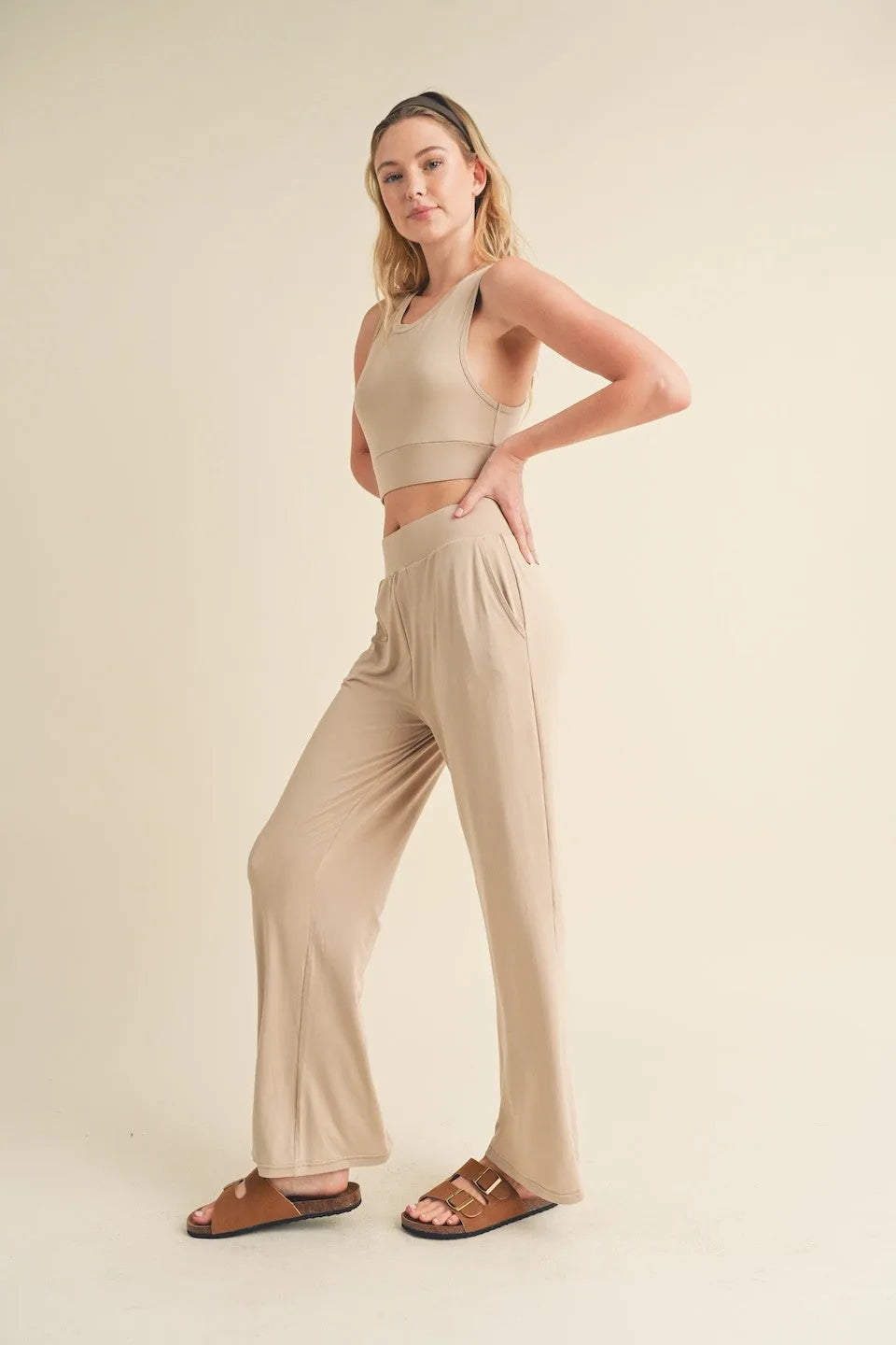 Lounge Tank Top & Wide Leg Set - Activewear