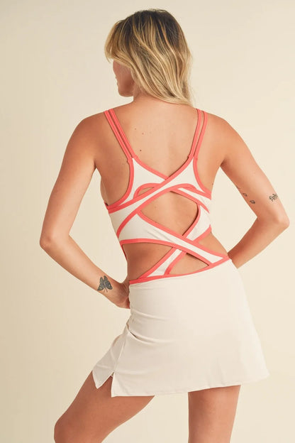 Cut Out Active Court Dress - Activewear