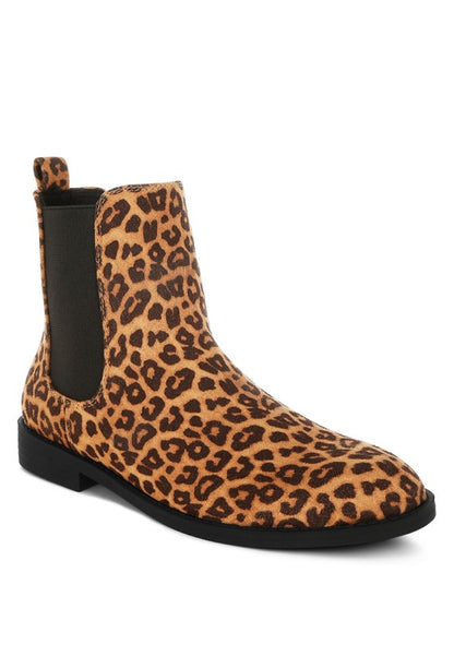 Leopard Low Block Heel Chelsea Boots | Trendy Boots Outfit Idea for Women by Ro + Ivy | Elevated Basics, Modern Comfort & Style