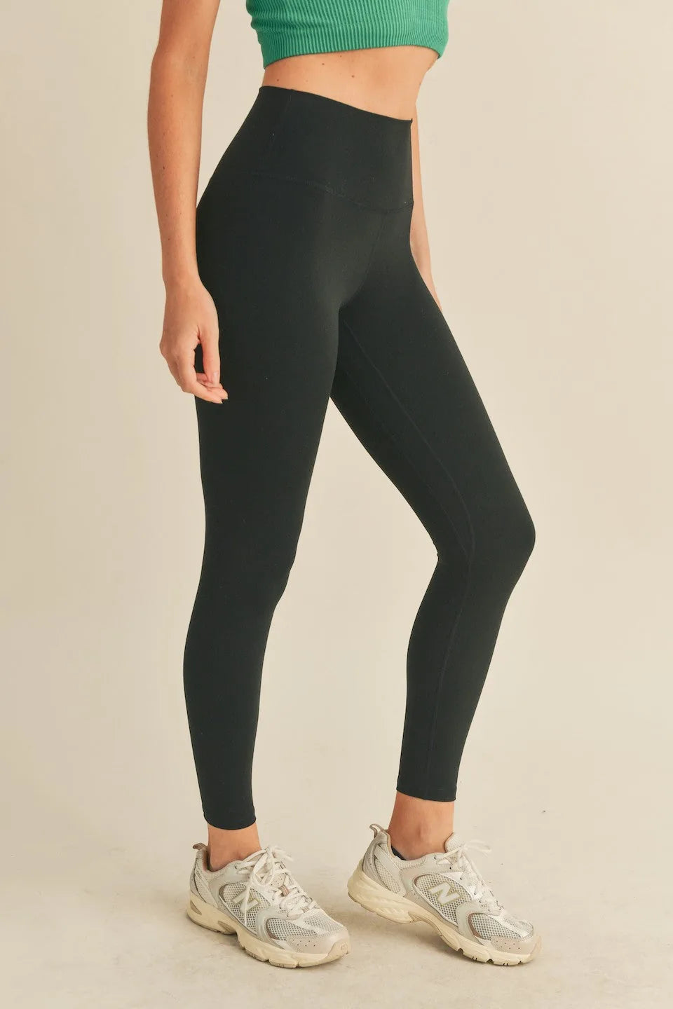 Performance High-Rise Four-Way Stretch Active Leggings — Quick-Dry Weightless Flexible Athletic Style - Active Leggings
