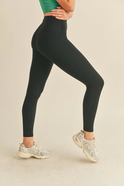 Performance High-Rise Four-Way Stretch Active Leggings — Quick-Dry Weightless Flexible Athletic Style - Active Leggings