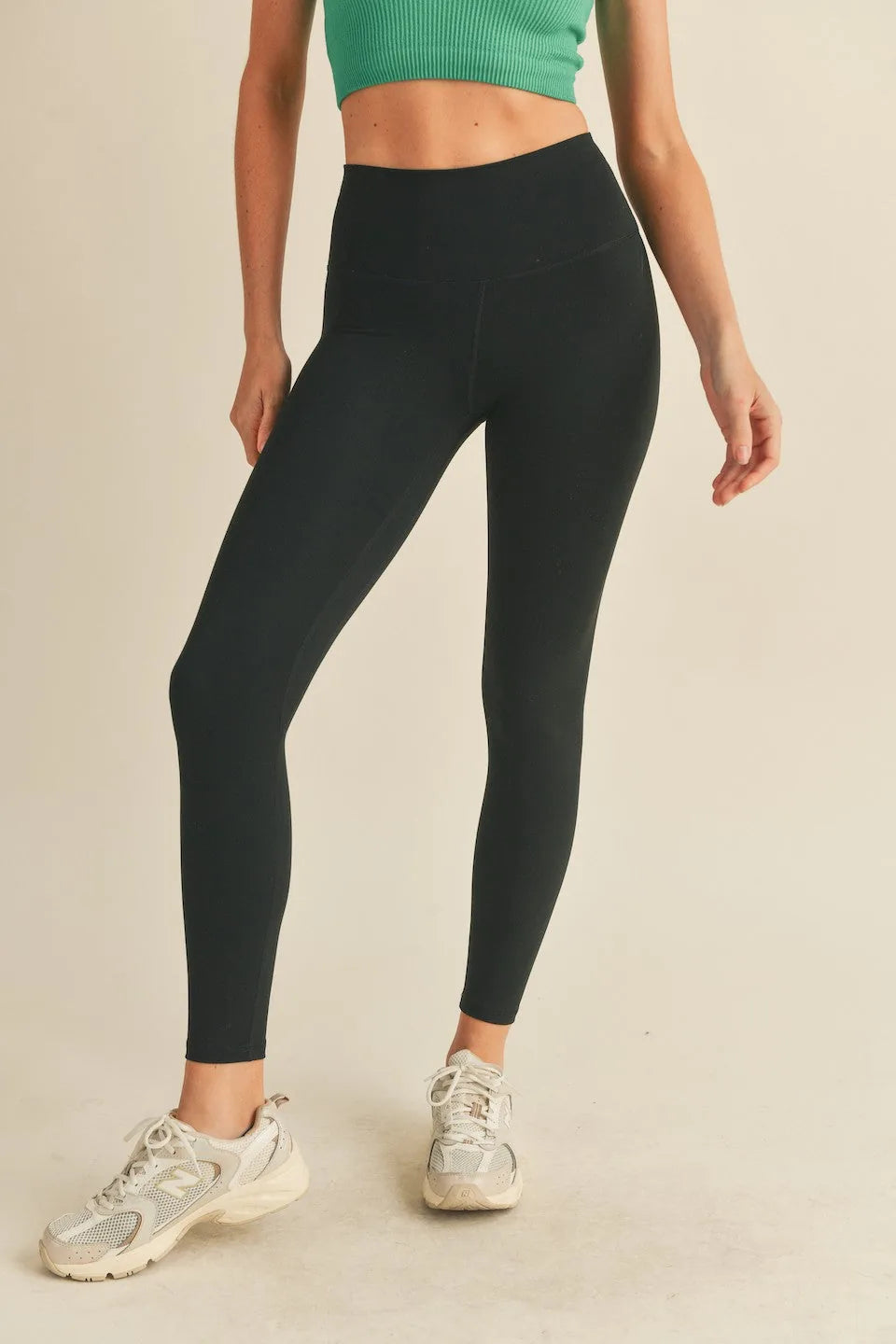 Performance High-Rise Four-Way Stretch Active Leggings — Quick-Dry Weightless Flexible Athletic Style - Black Active Leggings