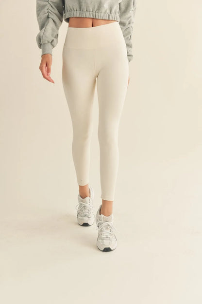 Performance High-Rise Four-Way Stretch Active Leggings — Quick-Dry Weightless Flexible Athletic Style - Active Leggings