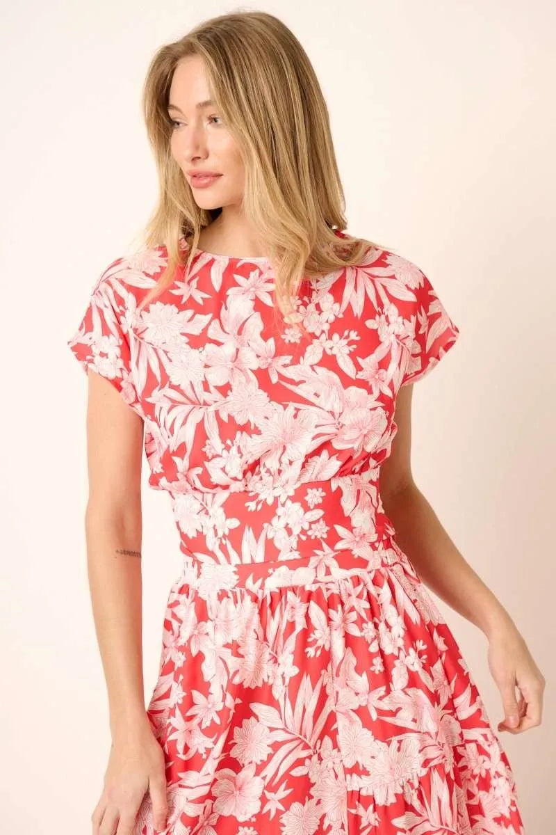 Tropical Print Top And Skirt Set – outfit idea for women | Ro + Ivy