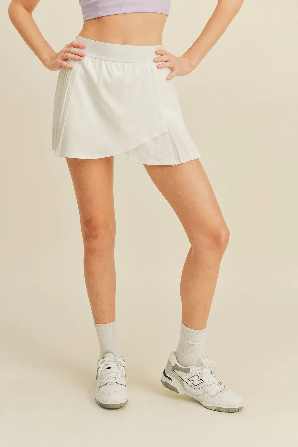 Pleated Tennis Wrap Skirt - Mini Skirts