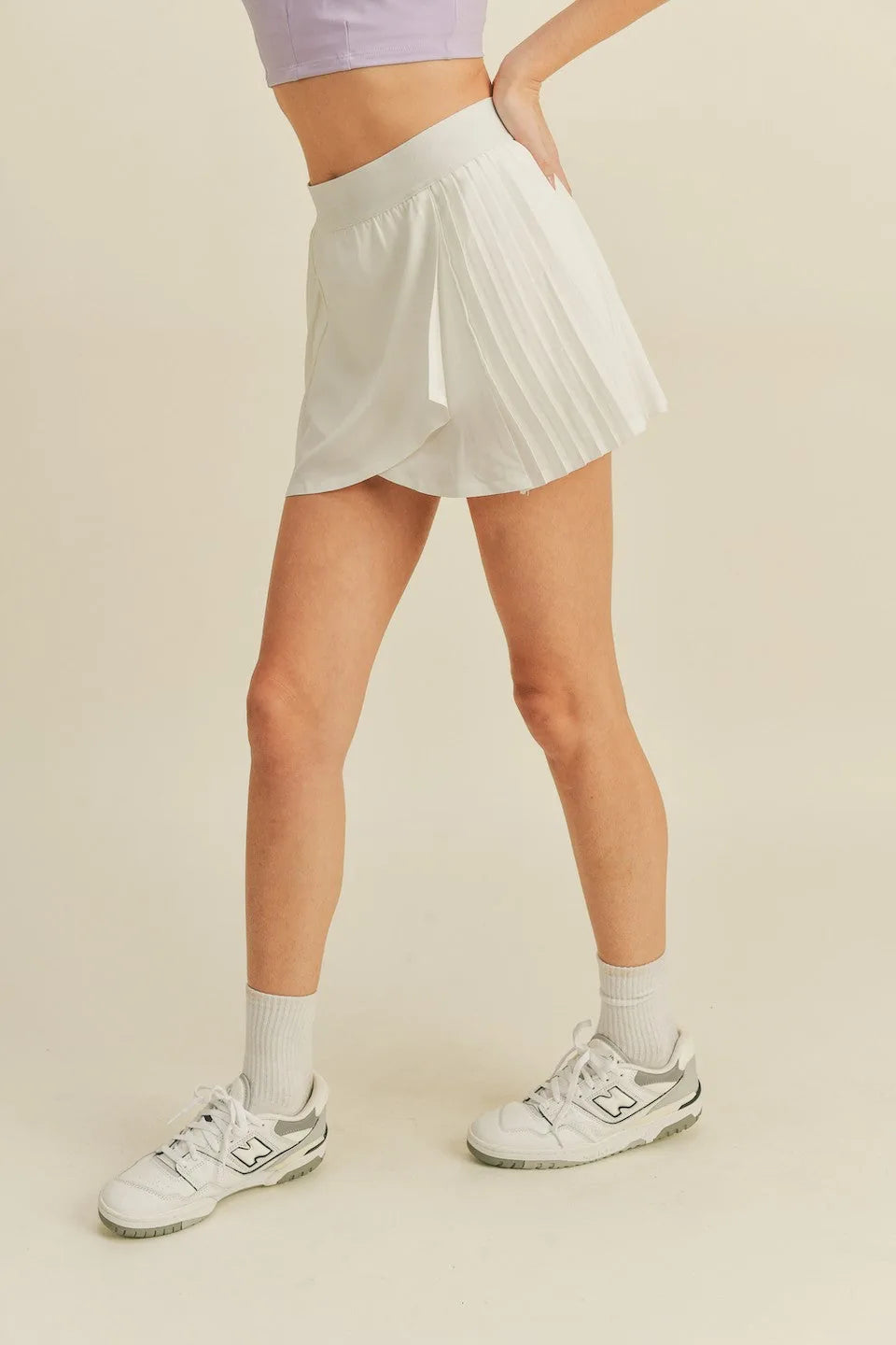 Pleated Tennis Wrap Skirt - Mini Skirts