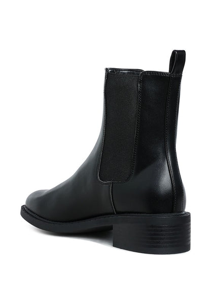 Tripoli Stacked Heel Chelsea Boots - Ro + Ivy