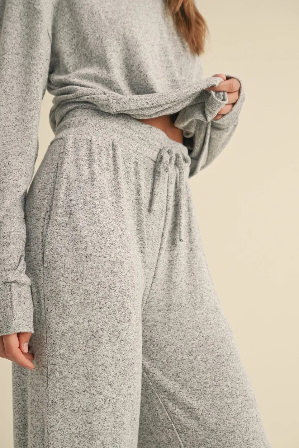 Soft Brushed Cozy Elastic Waist Lounge Pants — Ultimate Comfort Relaxed Everyday Style - Loungewear Pants