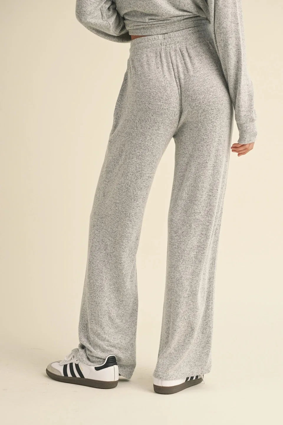 Soft Brushed Cozy Elastic Waist Lounge Pants — Ultimate Comfort Relaxed Everyday Style - Loungewear Pants