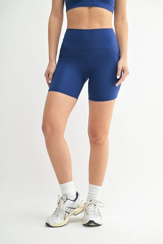 Contour Active Shorts in Blue - BLUE DEPTH Active Shorts