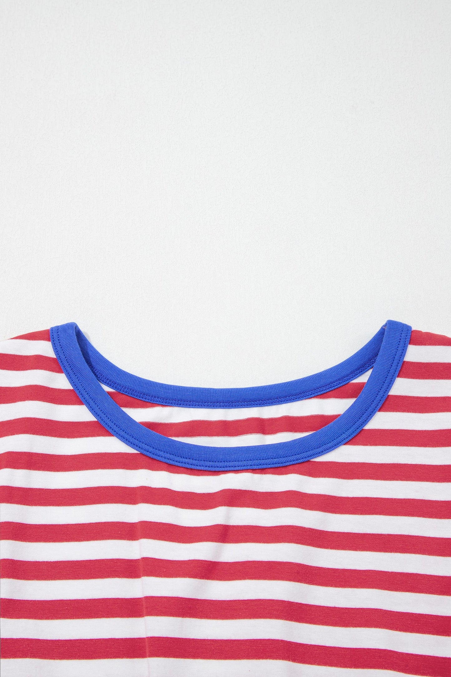 Striped Contrast Trim Tie Waist Coastal Mini Dress — Soft Stretch Everyday Style - Dresses/T Shirt Dresses