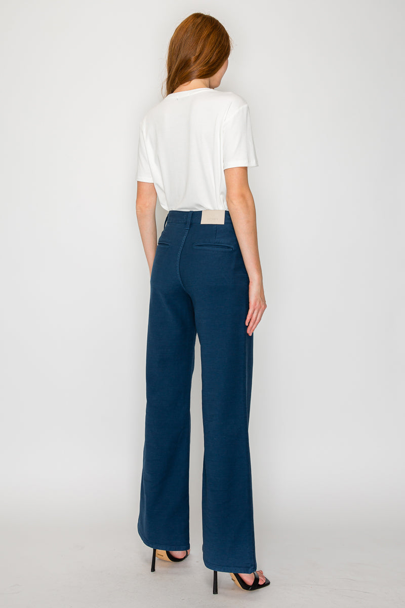 Tummy Control High Rise Wide Flare Flattering Jeans — Elongating Elegant Everyday Style - DENIM (NEW)