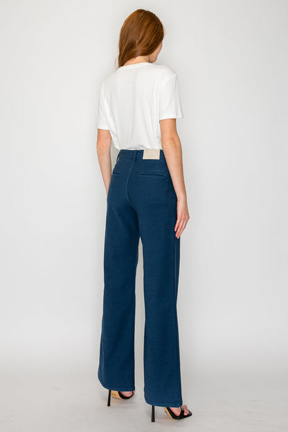 Tummy Control High Rise Wide Flare Flattering Jeans — Elongating Elegant Everyday Style - DENIM (NEW)