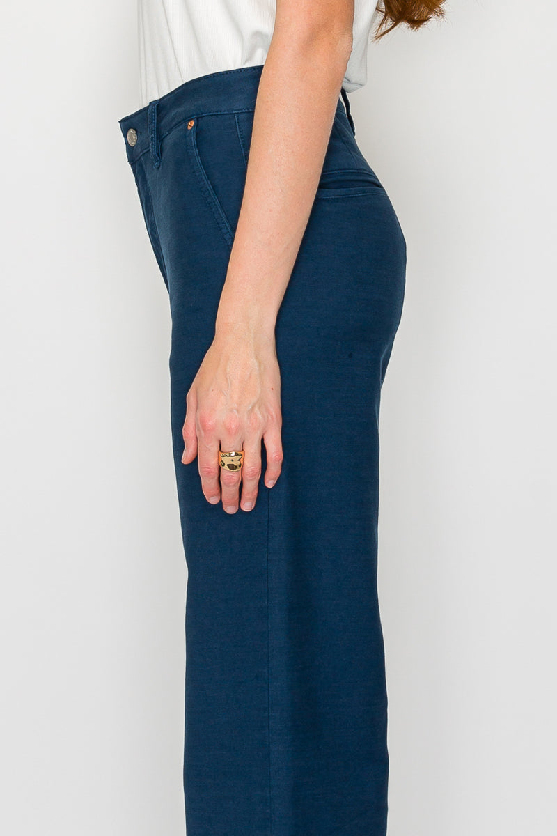 Tummy Control High Rise Wide Flare Flattering Jeans — Elongating Elegant Everyday Style - DENIM (NEW)