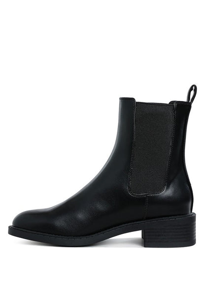 Tripoli Stacked Heel Chelsea Boots - Ro + Ivy