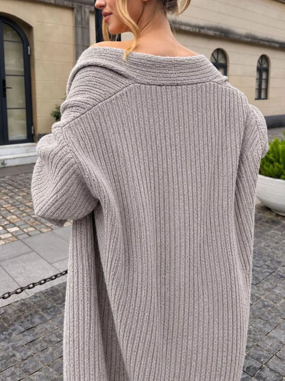 Ribbed Knit Three-Piece Sweater Loungewear Set