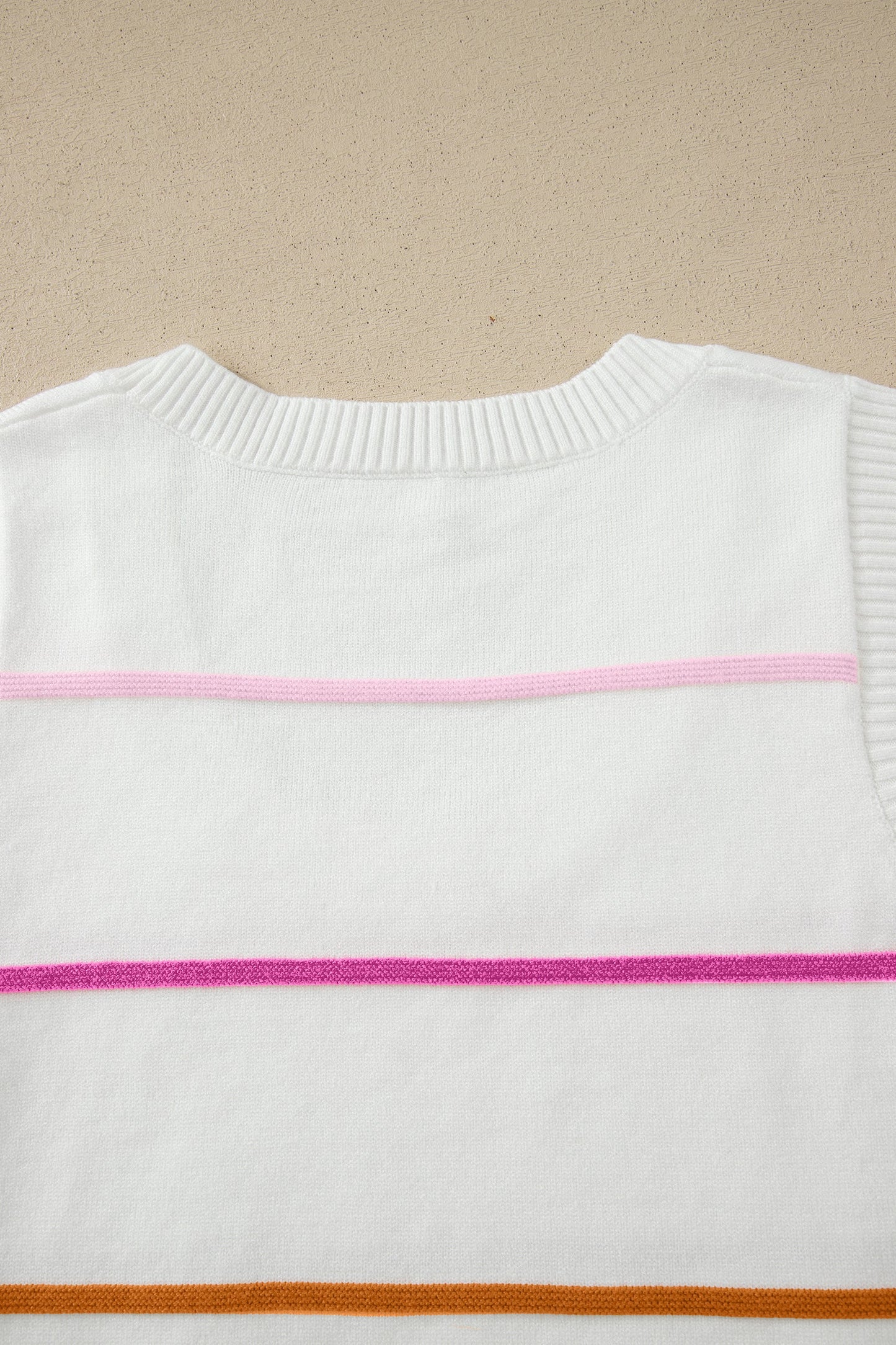 Striped Knit Layering Sweater Vest — Chic Elevated Everyday Wardrobe Style - Sweater Vests