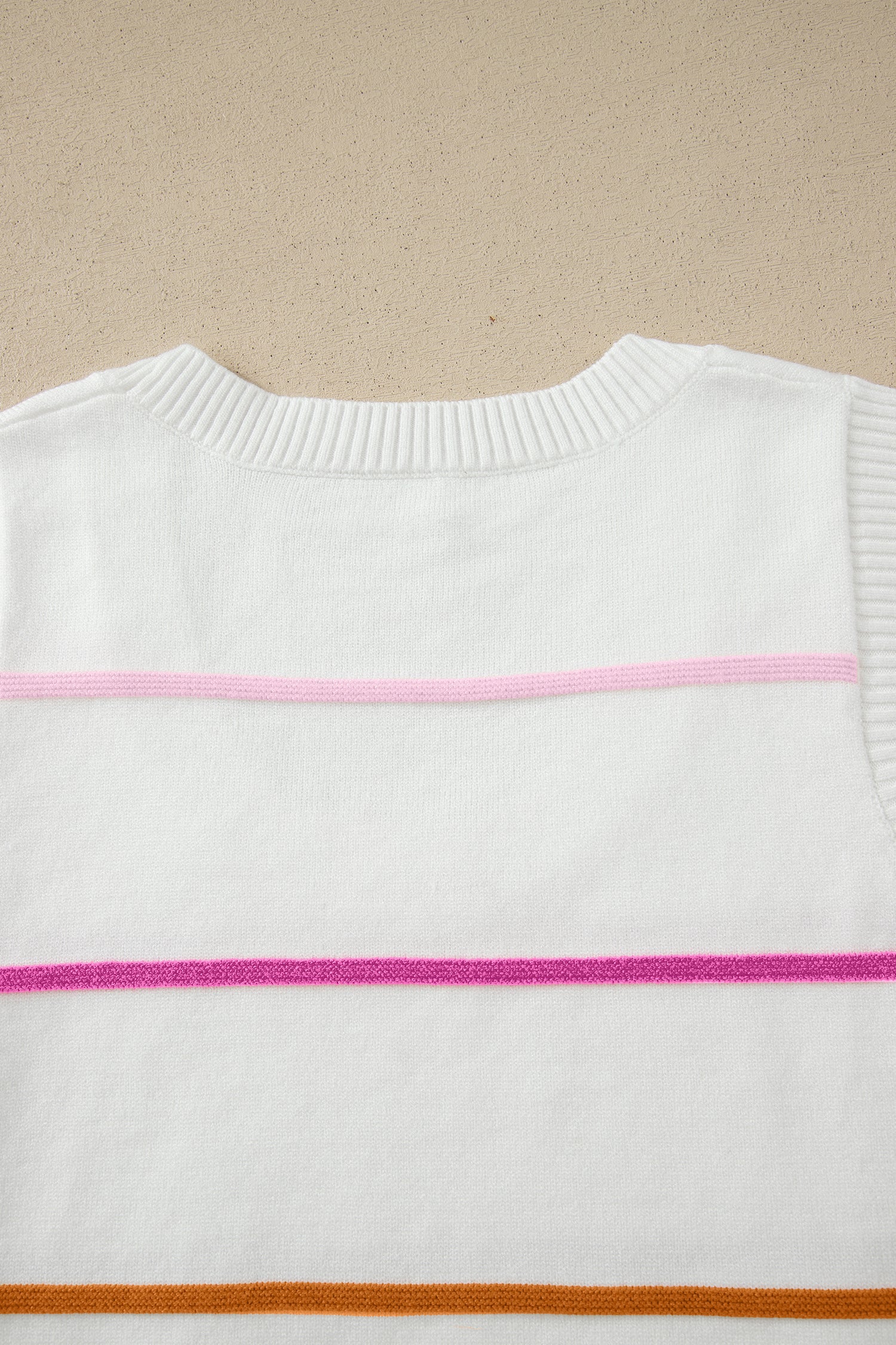 Striped Knit Layering Sweater Vest — Chic Elevated Everyday Wardrobe Style - Sweater Vests