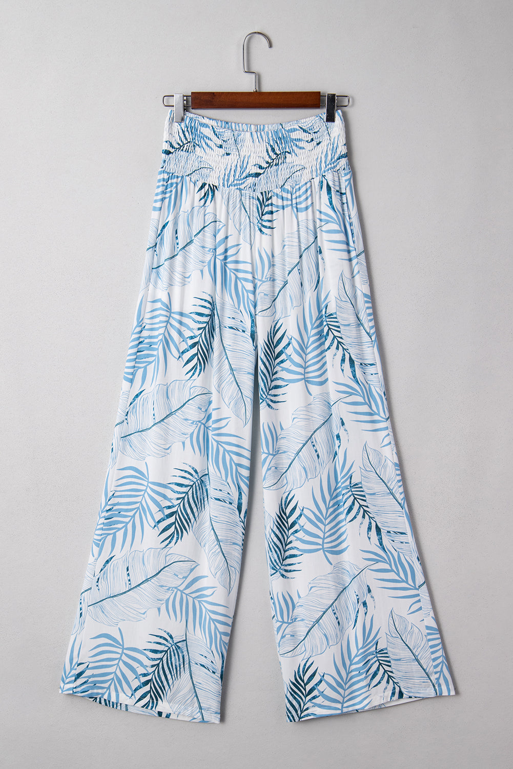 Breezy Waistband Linen Blend Wide Leg Pants — Relaxed Summer Everyday Style - Pants & Culotte