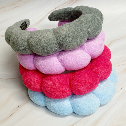 Terry Puffy Soft Headband Set Of Three - Hair Accessories