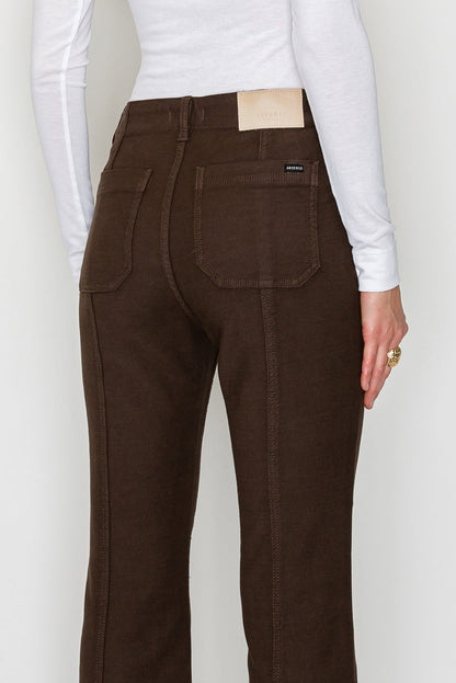 Tummy Control High Rise Bootcut Jeans Rich Brown Wash — Sophisticated Everyday Style - DENIM (NEW)