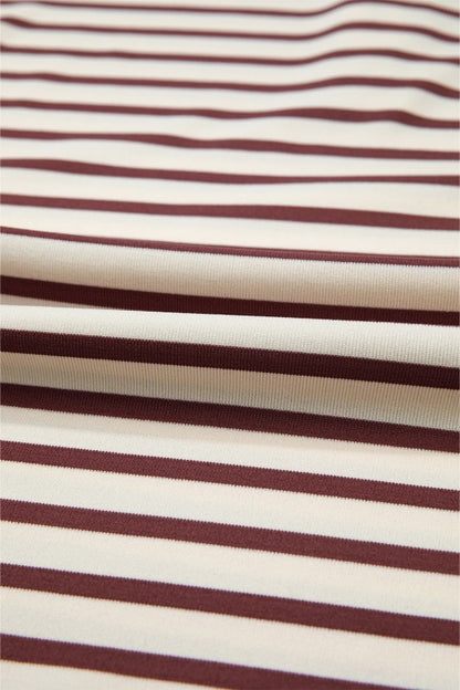 Long Sleeve Striped Button Front Henley Top | Trendy Tops Outfit Idea for Women by Ro + Ivy | Elevated Basics, Modern Comfort & Style