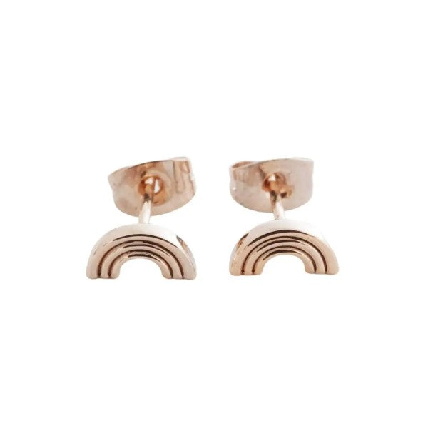 Rainbow Stud Earrings Trendy Earrings Outfit Idea for Women | Ro + Ivy