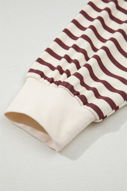 Long Sleeve Striped Button Front Henley Top | Trendy Tops Outfit Idea for Women by Ro + Ivy | Elevated Basics, Modern Comfort & Style