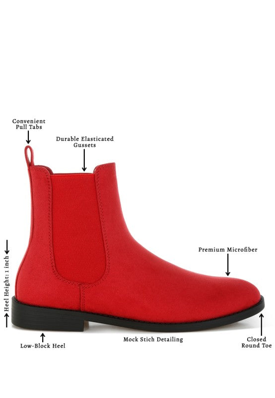 Low Block Heel Chelsea Boots | Trendy Boots Outfit Idea for Women by Ro + Ivy | Elevated Basics, Modern Comfort & Style