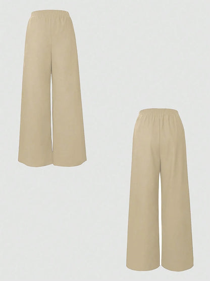 Women's One Button Sleeveless Top and Pants Set - Matching Sets