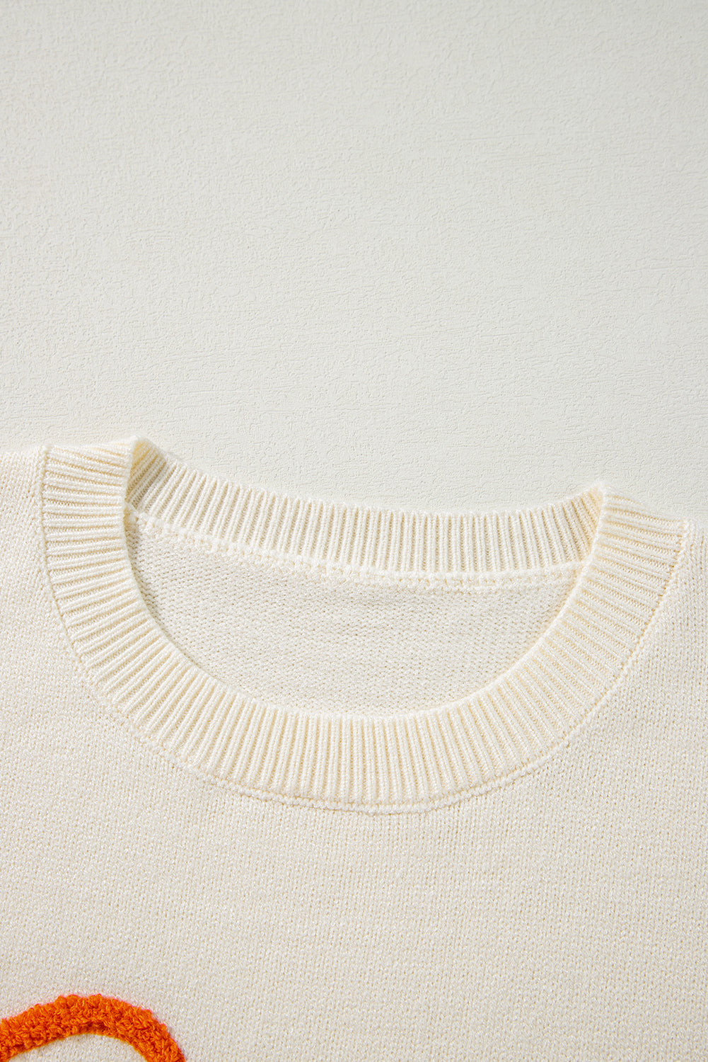 Halloween Boo Crew Neck Drop Shoulder Sweater